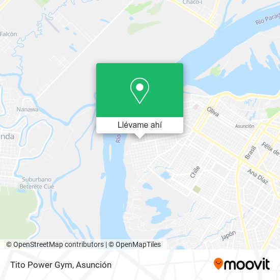 Mapa de Tito Power Gym