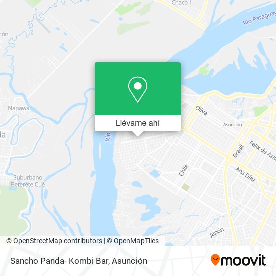 Mapa de Sancho Panda- Kombi Bar