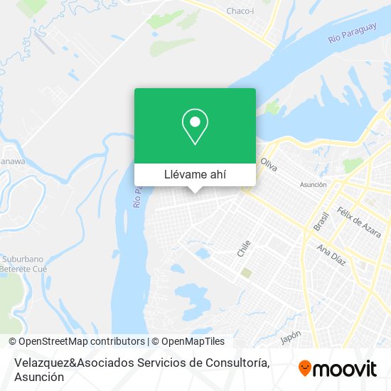 Mapa de Velazquez&Asociados Servicios de Consultoría