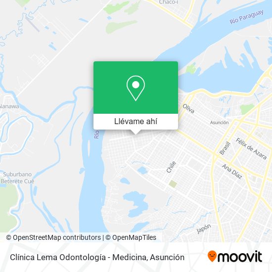 Mapa de Clínica Lema Odontología - Medicina
