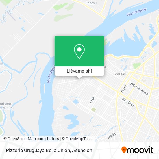 Mapa de Pizzeria Uruguaya Bella Union