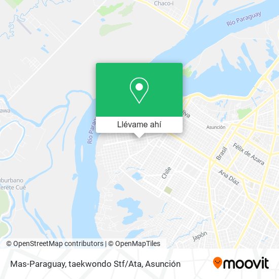 Mapa de Mas-Paraguay, taekwondo Stf / Ata