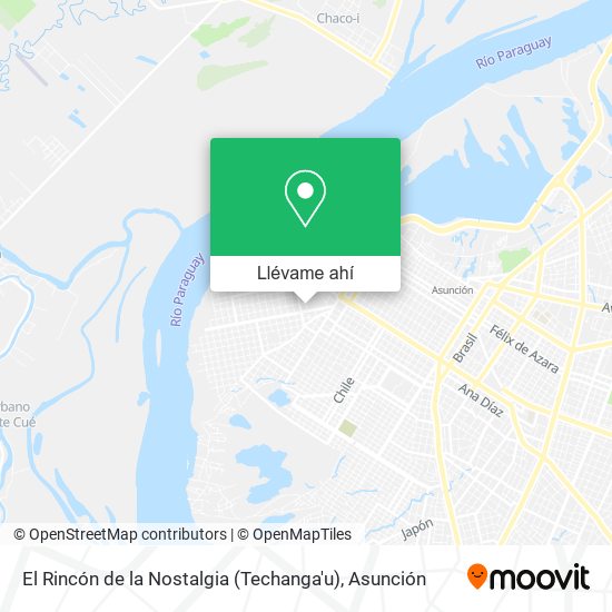 Mapa de El Rincón de la Nostalgia (Techanga'u)