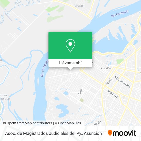 Mapa de Asoc. de Magistrados Judiciales del Py.