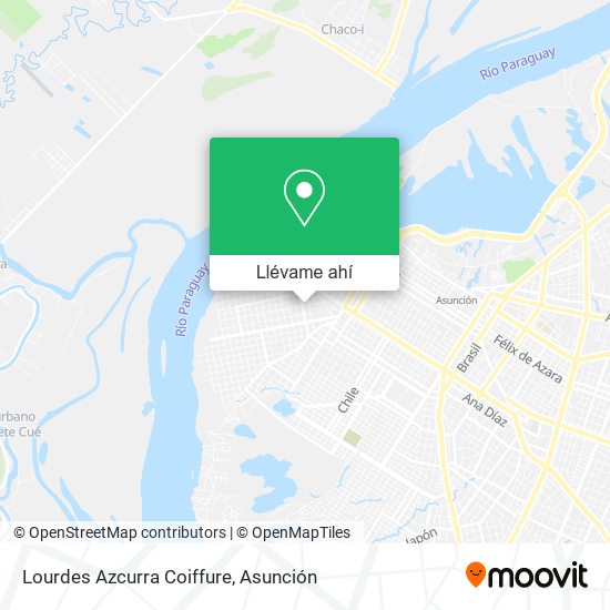 Mapa de Lourdes Azcurra Coiffure