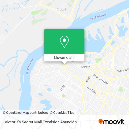 Mapa de Victoria's Secret Mall Excelsior