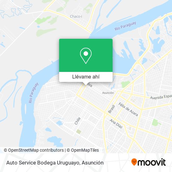 Mapa de Auto Service Bodega Uruguayo
