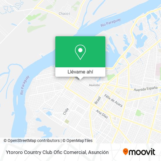 Mapa de Ytororo Country Club Ofic Comercial