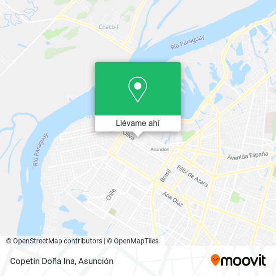 Mapa de Copetín Doña Ina