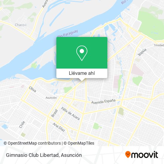Mapa de Gimnasio Club Libertad