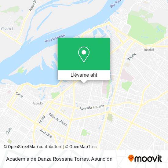 Mapa de Academia de Danza Rossana Torres
