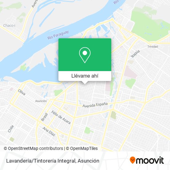 Mapa de Lavandería/Tintorería Integral