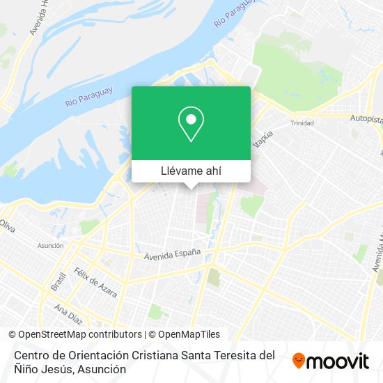 Mapa de Centro de Orientación Cristiana Santa Teresita del Ñiño Jesús
