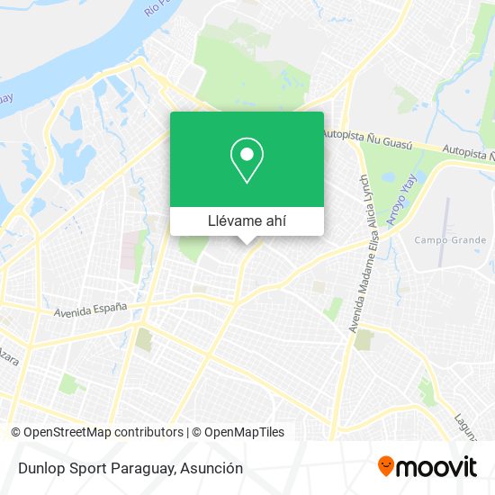 Mapa de Dunlop Sport Paraguay