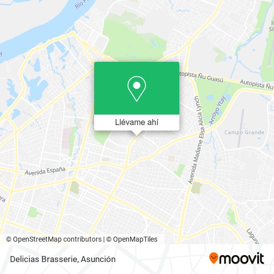 Mapa de Delicias Brasserie