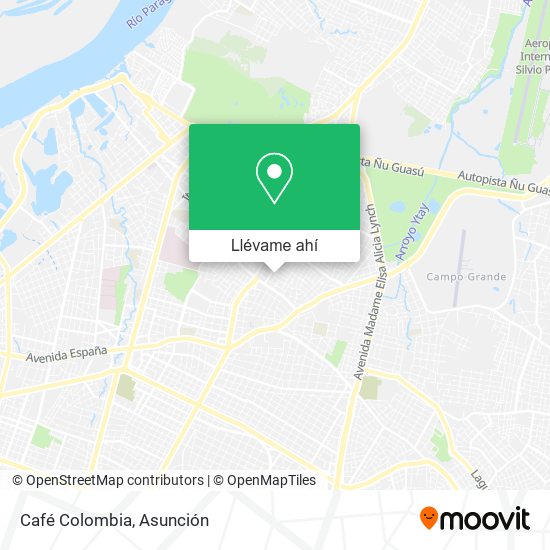 Mapa de Café Colombia