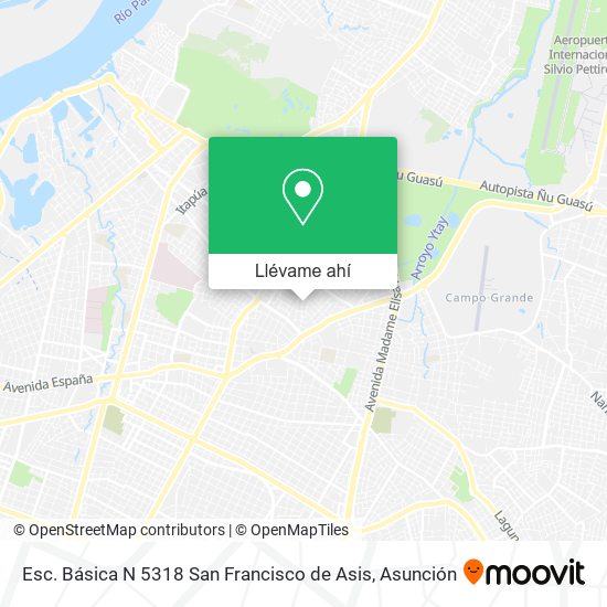 Mapa de Esc. Básica N 5318 San Francisco de Asis