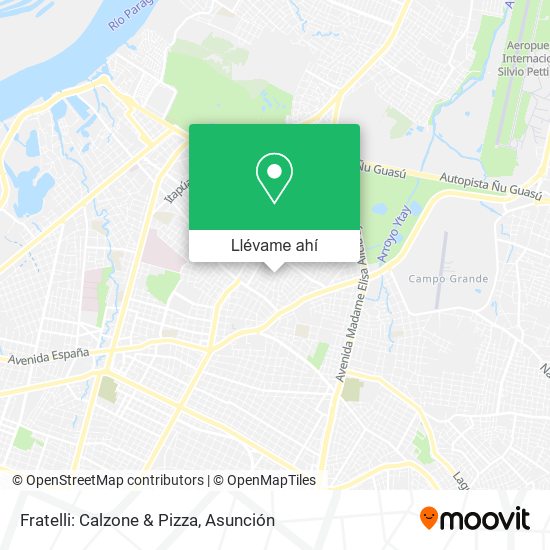 Mapa de Fratelli: Calzone & Pizza