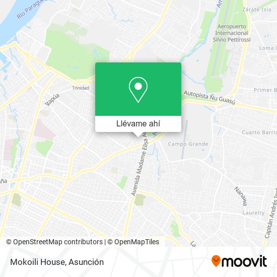 Mapa de Mokoili House