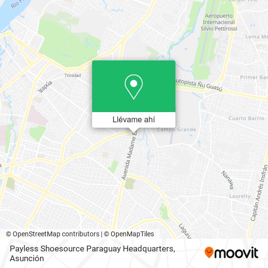 Mapa de Payless Shoesource Paraguay Headquarters