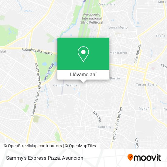 Mapa de Sammy's Express Pizza
