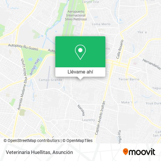Mapa de Veterinaria Huellitas
