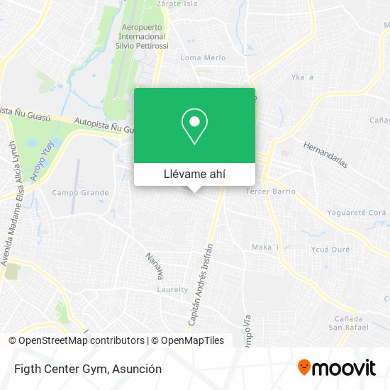 Mapa de Figth Center Gym
