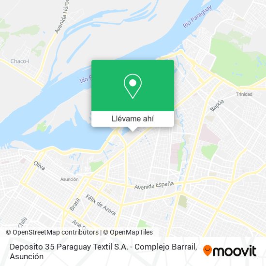 Mapa de Deposito 35 Paraguay Textil S.A. - Complejo Barrail