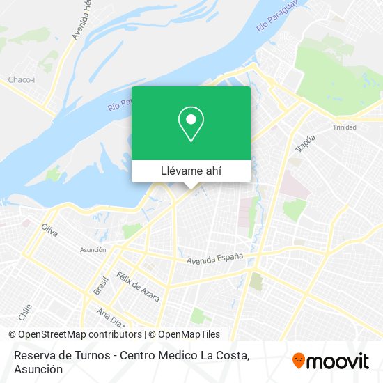 Mapa de Reserva de Turnos - Centro Medico La Costa