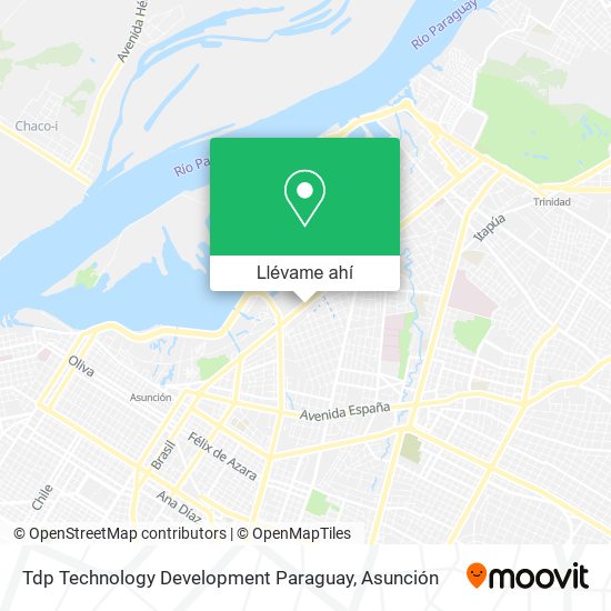 Mapa de Tdp Technology Development Paraguay