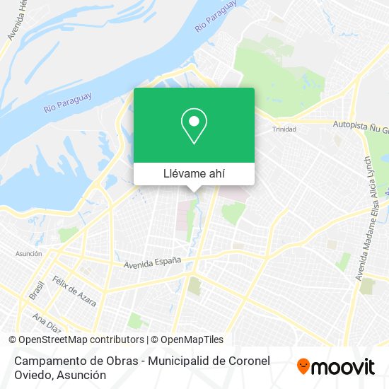 Mapa de Campamento de Obras - Municipalid de Coronel Oviedo