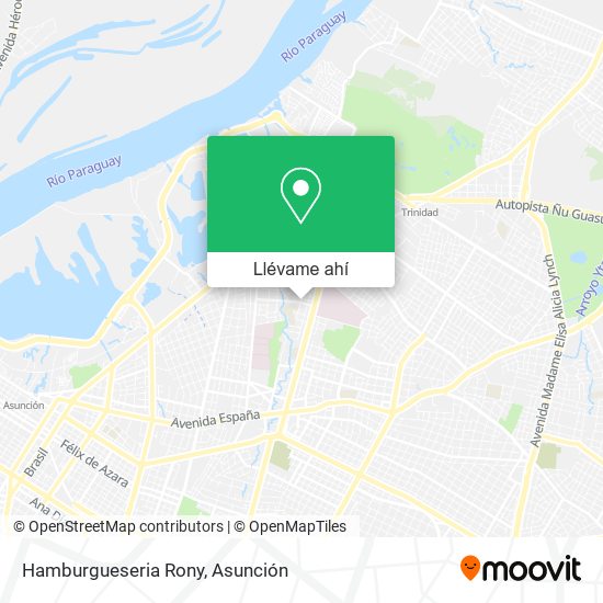 Mapa de Hamburgueseria Rony