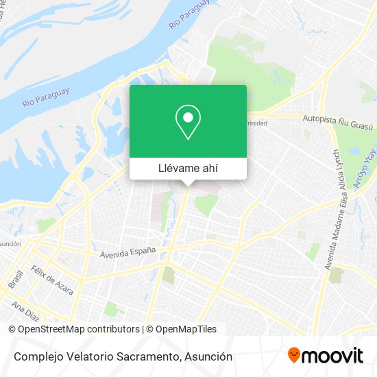 Mapa de Complejo Velatorio Sacramento