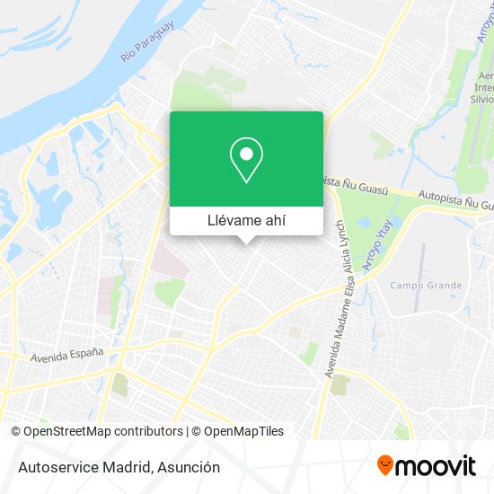 Mapa de Autoservice Madrid