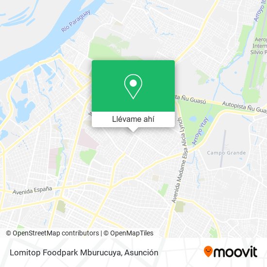 Mapa de Lomitop Foodpark Mburucuya