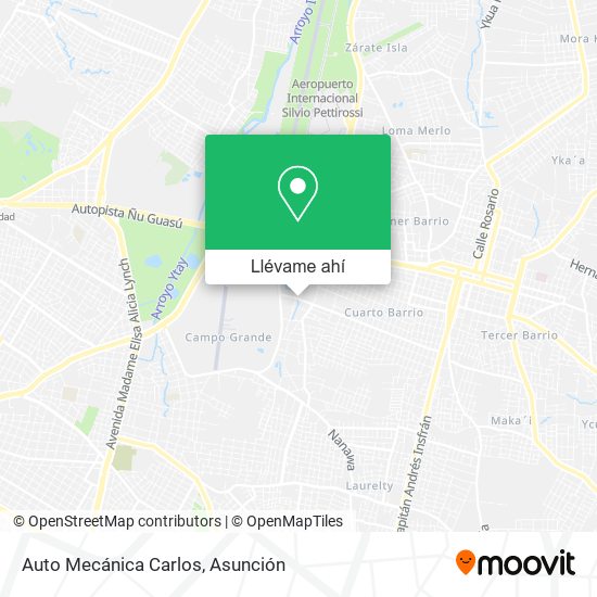 Mapa de Auto Mecánica Carlos