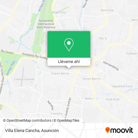 Mapa de Villa Elena Cancha