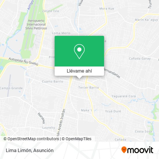 Mapa de Lima Limón