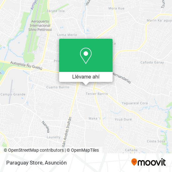 Mapa de Paraguay Store