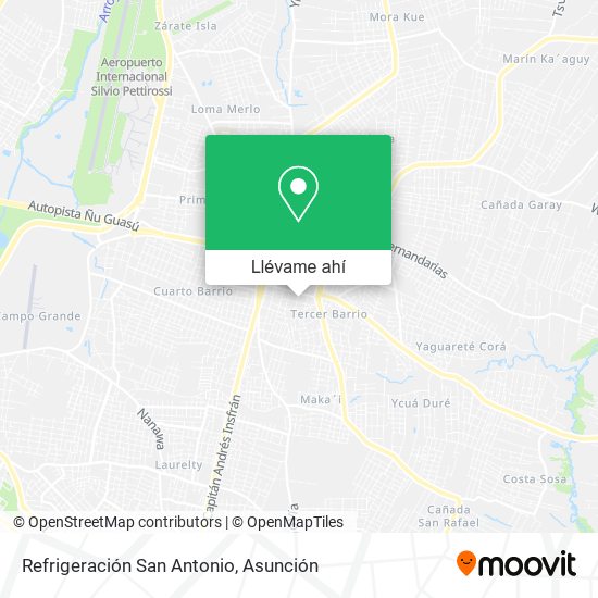 Mapa de Refrigeración San Antonio