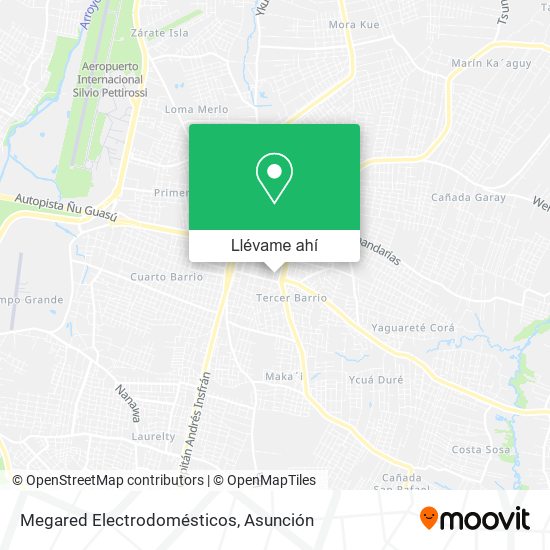Mapa de Megared Electrodomésticos