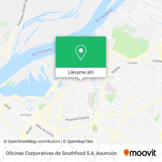 Mapa de Oficinas Corporativas de Southfood S.A