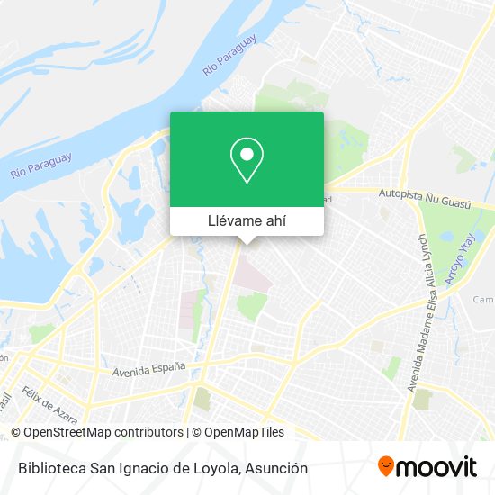 Mapa de Biblioteca San Ignacio de Loyola