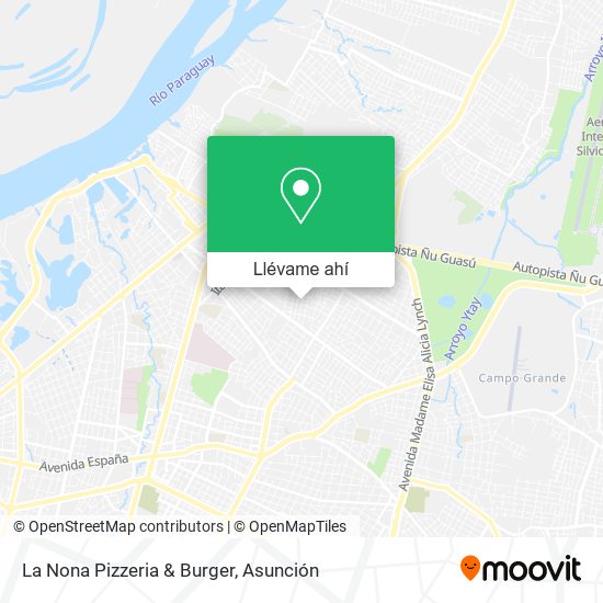 Mapa de La Nona Pizzeria & Burger