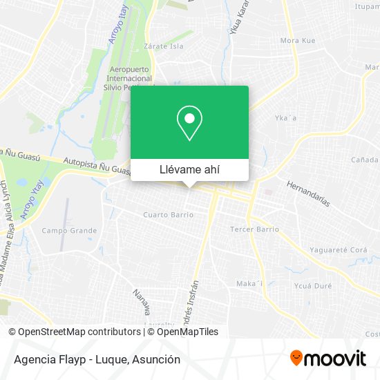 Mapa de Agencia Flayp - Luque
