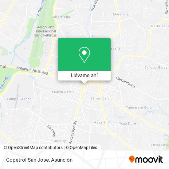 Mapa de Copetrol San Jose