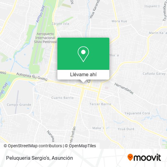 Mapa de Peluqueria Sergio's