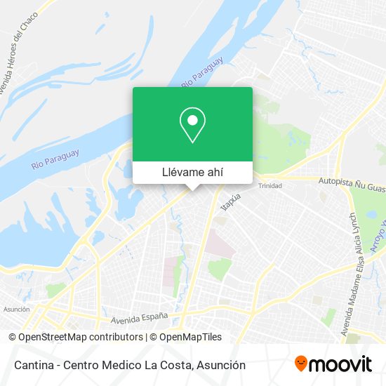 Mapa de Cantina - Centro Medico La Costa