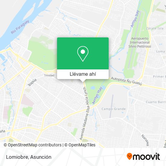 Mapa de Lomiobre