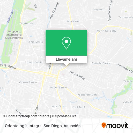 Mapa de Odontología Integral San Diego
